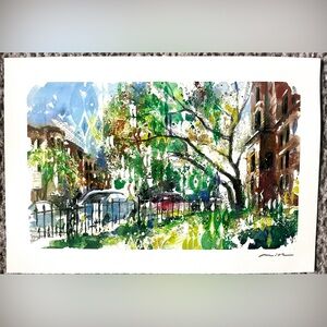 Misha Lenn “Commonwealth in Bloom” Seriolithograph Signed COA Included Wall Art2
